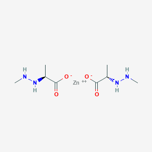 molecular formula C8H18N4O4Zn B219876 Methylaminoalanine-zinc(II) CAS No. 124608-38-4