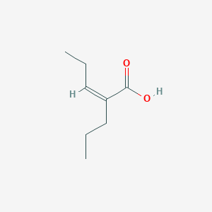 molecular formula C8H14O2 B021995 2-戊烯酸，2-丙基- CAS No. 60218-41-9