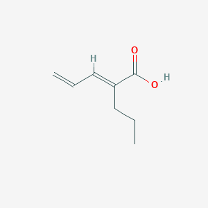 molecular formula C8H12O2 B021997 2-丙基-2,4-戊二烯酸 CAS No. 72010-18-5