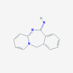 molecular formula C13H11N3 B219992 Pyrido[1,2-b][2,4]benzodiazepin-6(11H)-imine CAS No. 113918-51-7