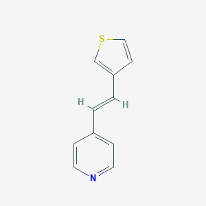 molecular formula C11H9NS B220037 4-[2-(3-Thienyl)ethenyl]pyridine 