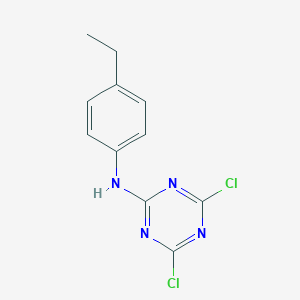 molecular formula C11H10Cl2N4 B220049 4,6-dichloro-N-(4-ethylphenyl)-1,3,5-triazin-2-amine 