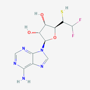 molecular formula C11H13F2N5O3S B220108 5'-Difluoromethylthio-5'-deoxyadenosine CAS No. 112606-73-2