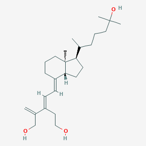 molecular formula C10H15NO B220115 (3E)-3-[(2E)-2-[(1R,3aR,7aS)-1-(6-hydroxy-6-methylheptan-2-yl)-7a-methyl-2,3,3a,5,6,7-hexahydro-1H-inden-4-ylidene]ethylidene]-2-methylidenepentane-1,5-diol CAS No. 113490-37-2