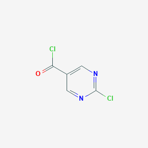 molecular formula C5H2Cl2N2O B022012 2-氯嘧啶-5-甲酰氯 CAS No. 110099-99-5