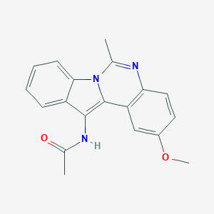 molecular formula C19H17N3O2 B220123 N-(2-methoxy-6-methylindolo[1,2-c]quinazolin-12-yl)acetamide 