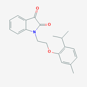 molecular formula C20H21NO3 B220195 1-[2-(2-isopropyl-5-methylphenoxy)ethyl]-1H-indole-2,3-dione 