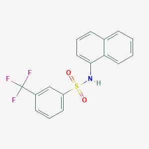 molecular formula C17H12F3NO2S B220199 N-(1-naphthyl)-3-(trifluoromethyl)benzenesulfonamide 