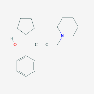 1-Cyclopentyl-1-phenyl-4-(piperidin-1-yl)but-2-yn-1-ol