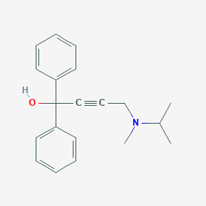 molecular formula C20H23NO B220215 4-[Methyl(propan-2-yl)amino]-1,1-diphenylbut-2-yn-1-ol 