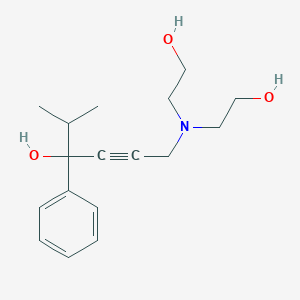 molecular formula C17H25NO3 B220216 6-[Bis(2-hydroxyethyl)amino]-2-methyl-3-phenylhex-4-yn-3-ol 