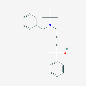 molecular formula C22H27NO B220224 5-[Benzyl(tert-butyl)amino]-2-phenylpent-3-yn-2-ol 