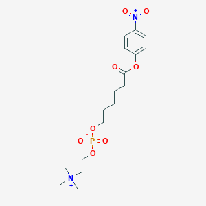 molecular formula C17H27N2O8P B022023 [6-(4-硝基苯氧基)-6-氧代己基] 2-(三甲基叠氮基)乙基磷酸酯 CAS No. 73785-43-0