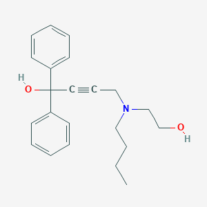 molecular formula C22H27NO2 B220230 4-[Butyl(2-hydroxyethyl)amino]-1,1-diphenylbut-2-yn-1-ol 