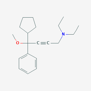 4-cyclopentyl-N,N-diethyl-4-methoxy-4-phenylbut-2-yn-1-amine