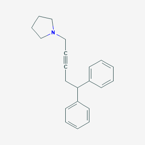 molecular formula C21H23N B220238 1-(5,5-Diphenylpent-2-yn-1-yl)pyrrolidine 