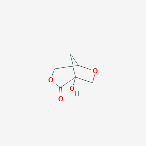 molecular formula C9H10O2 B220269 1-Hydroxy-3,6-dioxabicyclo[3.2.1]octan-2-one CAS No. 113781-13-8