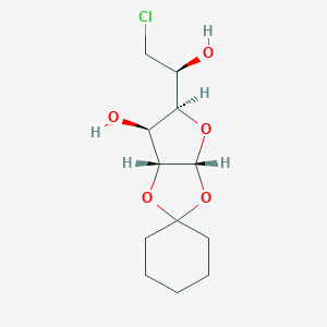 molecular formula C12H19ClO5 B220332 Cyclohexylidene-6-chloro-deoxyglucofuranose CAS No. 119637-72-8