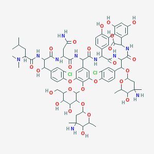 molecular formula C74H90Cl2N10O26 B220350 Chloroorienticin D CAS No. 118373-83-4