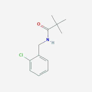 molecular formula C12H16ClNO B220355 N-[(2-chlorophenyl)methyl]-2,2-dimethylpropanamide 