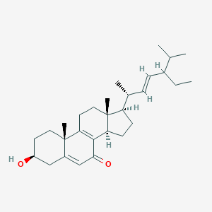 molecular formula C20H30Sr B220469 3-Hydroxy-24-ethylcholesta-5,8,22-trien-7-one CAS No. 121714-76-9