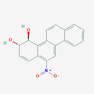 molecular formula C18H13NO4 B220478 反式-9,10-二氢-9,10-二羟基-6-硝基菲 CAS No. 117760-92-6