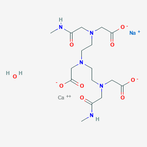 molecular formula C16H29CaN5NaO8+3 B220483 Caldiamide sodium hydrate CAS No. 122760-91-2