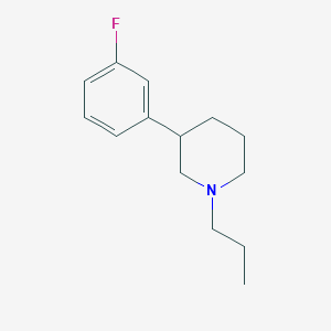 molecular formula C13H17N3O2S B220529 3-(3-Fluorophenyl)-N-n-propylpiperidine CAS No. 119817-93-5