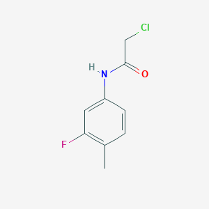 molecular formula C9H9ClFNO B022055 2-氯-N-(3-氟-4-甲基苯基)乙酰胺 CAS No. 100599-62-0