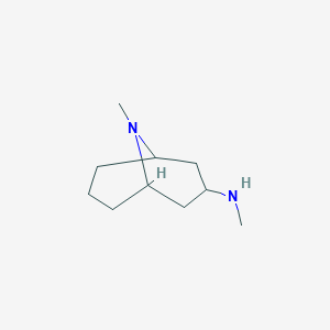 molecular formula C10H11ClO3 B220561 N,9-二甲基-9-氮杂双环[3.3.1]壬-3-胺 CAS No. 123259-33-6