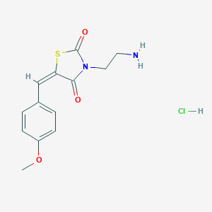B022061 (5E)-3-(2-aminoethyl)-5-(4-methoxybenzylidene)-1,3-thiazolidine-2,4-dione hydrochloride CAS No. 100795-92-4