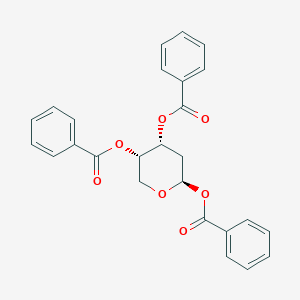 molecular formula C26H22O7 B220613 1,3,4-Tri-O-benzoyl-2-deoxy-b-D-ribopyranose CAS No. 124152-17-6