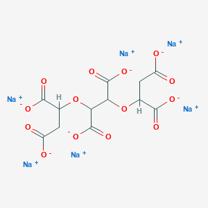 molecular formula C12H8Na6O14 B220632 2,3-Bis(1,2-dicarboxyethoxy)butanedioic acid CAS No. 111451-16-2