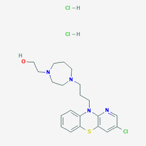 B022064 1H-1,4-Diazepine-1-ethanol, hexahydro-4-(3-(3-chloro-10H-pyrido(3,2-b)(1,4)benzothiazin-10-yl)propyl)-, dihydrochloride CAS No. 19824-91-0