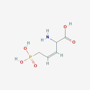 molecular formula C6H10N4O2S B220679 2-Amino-5-phosphono-3-pentenoic acid CAS No. 118492-04-9
