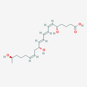 molecular formula C62H94N16O11 B220749 5,12,19-三羟基-6,8,10,14-二十碳四烯酸 CAS No. 117605-61-5