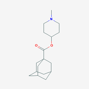 molecular formula C17H27NO2 B220755 1-Methyl-4-piperidinyl 1-adamantanecarboxylate 