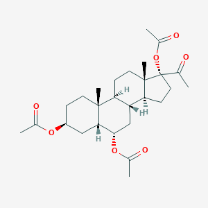 molecular formula C8H10NO5P B220759 Pregnane-3,6,17-triol triacetate CAS No. 113846-07-4