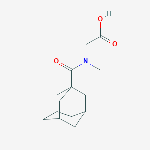 molecular formula C14H21NO3 B220767 [(1-Adamantylcarbonyl)(methyl)amino]acetic acid 