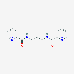 molecular formula C17H22N4O2+2 B220783 2,2'-(Propane-1,3-diyldicarbamoyl)bis(1-methylpyridinium) 