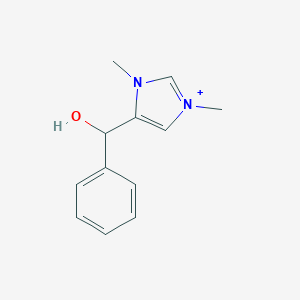 molecular formula C12H15N2O+ B220791 4-[hydroxy(phenyl)methyl]-1,3-dimethyl-1H-imidazol-3-ium 