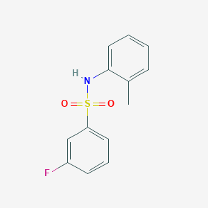 molecular formula C13H12FNO2S B220805 3-fluoro-N-(2-methylphenyl)benzenesulfonamide 