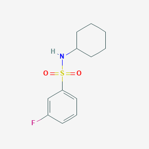 molecular formula C12H16FNO2S B220807 N-cyclohexyl-3-fluorobenzenesulfonamide 