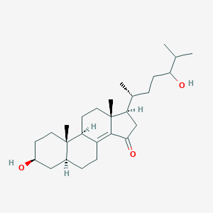 molecular formula C27H44O3 B220820 3,24-Dihydroxycholest-8(14)-en-15-one CAS No. 120171-12-2