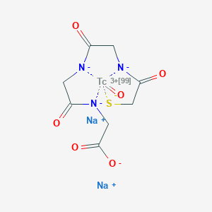 molecular formula C8H8N3Na2O6S99mTc. B220836 Technetium Tc 99m mertiatide CAS No. 125224-05-7