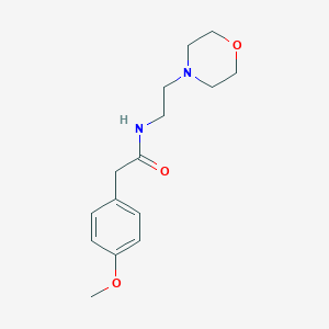 molecular formula C15H22N2O3 B220864 2-(4-methoxyphenyl)-N-(2-morpholin-4-ylethyl)acetamide 