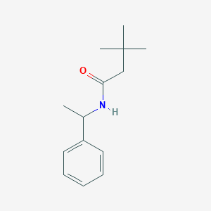 molecular formula C14H21NO B220873 3,3-dimethyl-N-(1-phenylethyl)butanamide 