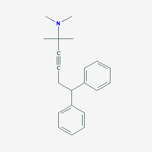 molecular formula C21H25N B220885 N,N,2-trimethyl-6,6-diphenylhex-3-yn-2-amine 