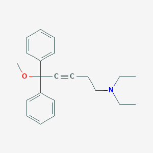 molecular formula C22H27NO B220891 N,N-diethyl-5-methoxy-5,5-diphenylpent-3-yn-1-amine 