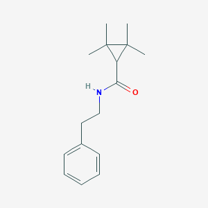 molecular formula C16H23NO B220917 2,2,3,3-Tetramethylcyclopropanecarbonyl phenylethylamide 